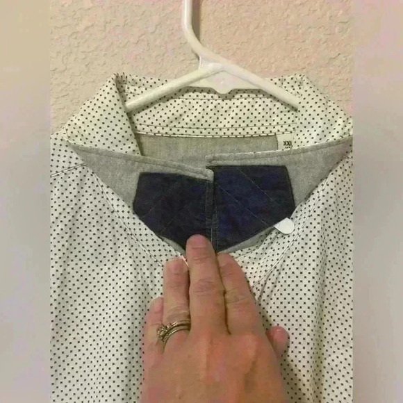 Borgo28 accent stitching long sleeve button down XXL - Picture 6 of 12